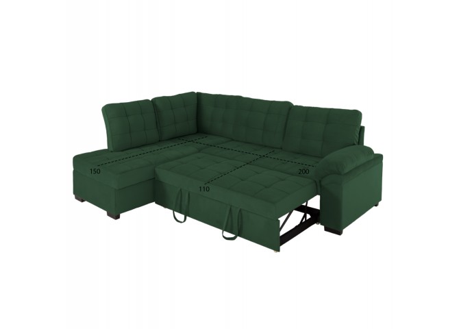 ΚΑΝΑΠΕΣ ΚΡΕΒΑΤΙ JADE HM3144.05L ΑΡΙΣΤΕΡΗ ΓΩΝΙΑ ΣΕ ΚΥΠΑΡΙΣΣΙ ΧΡΩΜΑ 250x180x88Υεκ.