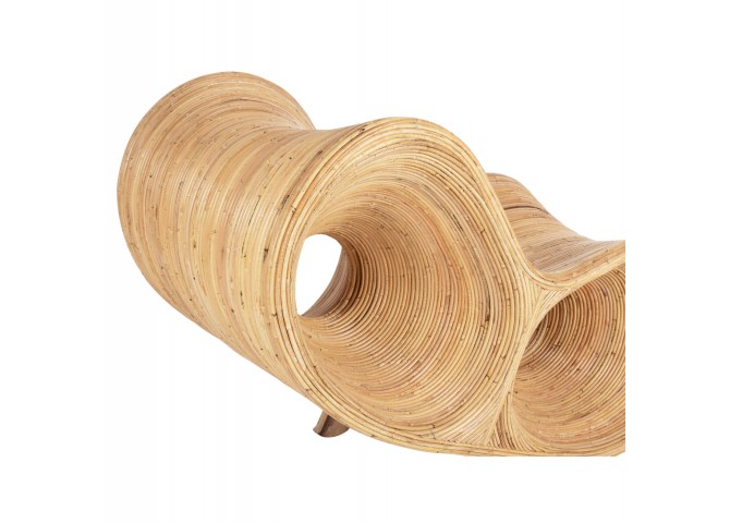 ΠΟΛΥΘΡΟΝΑ CURVY LOUNGE HM9645.01 ΑΠΟ RATTAN ΣΕ ΦΥΣΙΚΗ ΑΠΟΧΡΩΣΗ 63x128x97Y εκ.