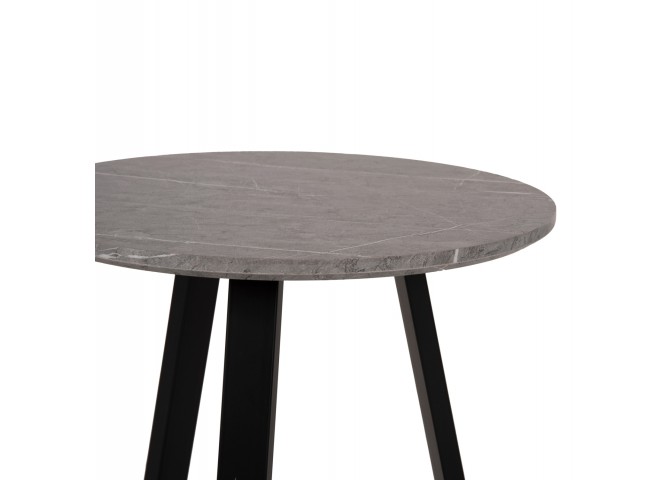 ΒΟΗΘΗΤΙΚΟ ΤΡΑΠΕΖΑΚΙ HM9587.02 MDF ΓΚΡΙ ΜΑΡΜΑΡΟ-ΜΑΥΡΗ ΜΕΤΑΛΛΙΚΗ ΒΑΣΗ Φ45x55Υεκ.