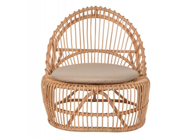 ΠΟΛΥΘΡΟΝΑ ENTROPY HM9840.01 RATTAN ΦΥΣΙΚΟ ΜΕ ΕΚΡΟΥ ΜΑΞΙΛΑΡΙ 80x97x85Υεκ.