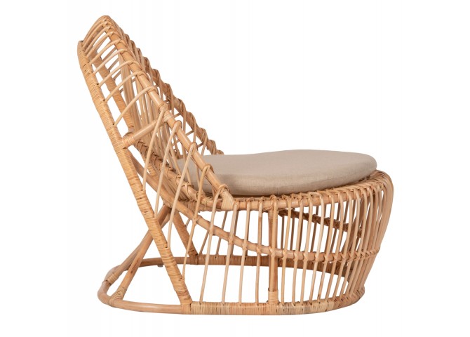 ΠΟΛΥΘΡΟΝΑ ENTROPY HM9840.01 RATTAN ΦΥΣΙΚΟ ΜΕ ΕΚΡΟΥ ΜΑΞΙΛΑΡΙ 80x97x85Υεκ.