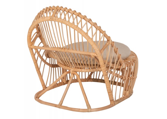 ΠΟΛΥΘΡΟΝΑ ENTROPY HM9840.01 RATTAN ΦΥΣΙΚΟ ΜΕ ΕΚΡΟΥ ΜΑΞΙΛΑΡΙ 80x97x85Υεκ.