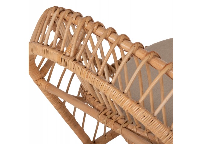 ΠΟΛΥΘΡΟΝΑ ENTROPY HM9840.01 RATTAN ΦΥΣΙΚΟ ΜΕ ΕΚΡΟΥ ΜΑΞΙΛΑΡΙ 80x97x85Υεκ.
