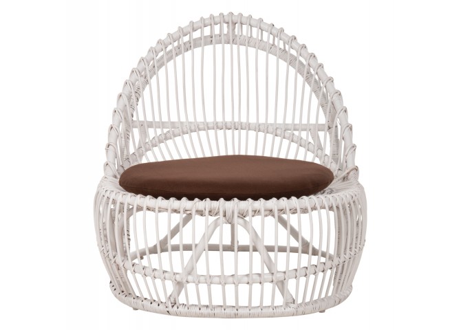 ΠΟΛΥΘΡΟΝΑ ENTROPY HM9840.02 RATTAN ΛΕΥΚΟ ΜΕ ΚΑΦΕ ΜΑΞΙΛΑΡΙ 80x97x85Υεκ.