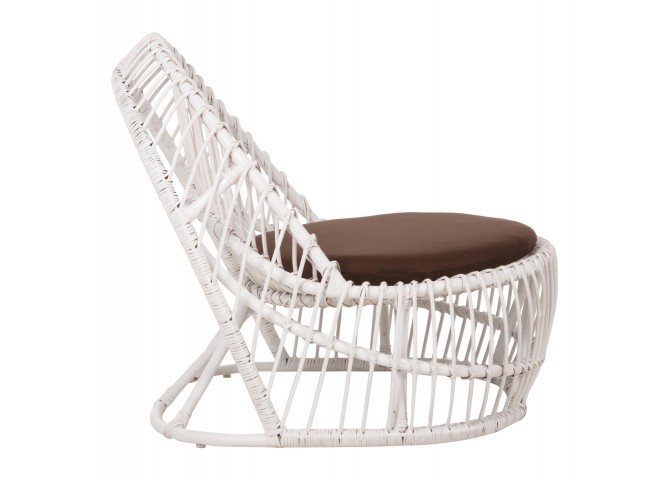ΠΟΛΥΘΡΟΝΑ ENTROPY HM9840.02 RATTAN ΛΕΥΚΟ ΜΕ ΚΑΦΕ ΜΑΞΙΛΑΡΙ 80x97x85Υεκ.