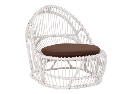 ΠΟΛΥΘΡΟΝΑ ENTROPY HM9840.02 RATTAN ΛΕΥΚΟ ΜΕ ΚΑΦΕ ΜΑΞΙΛΑΡΙ 80x97x85Υεκ.