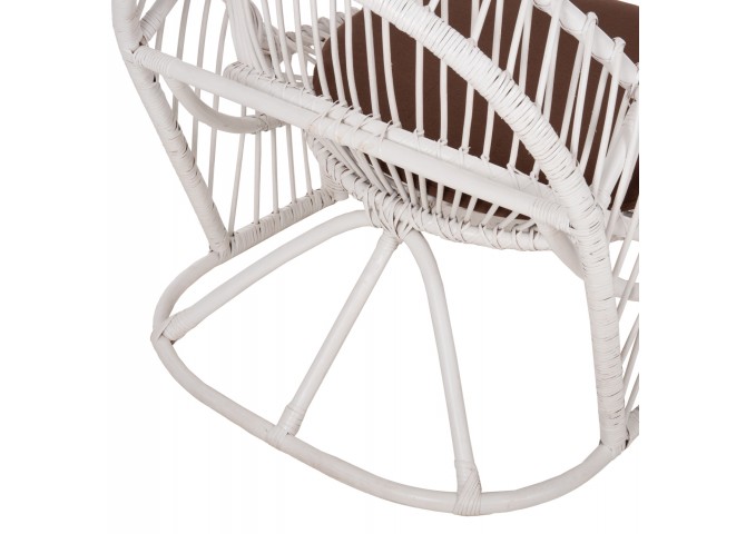 ΠΟΛΥΘΡΟΝΑ ENTROPY HM9840.02 RATTAN ΛΕΥΚΟ ΜΕ ΚΑΦΕ ΜΑΞΙΛΑΡΙ 80x97x85Υεκ.