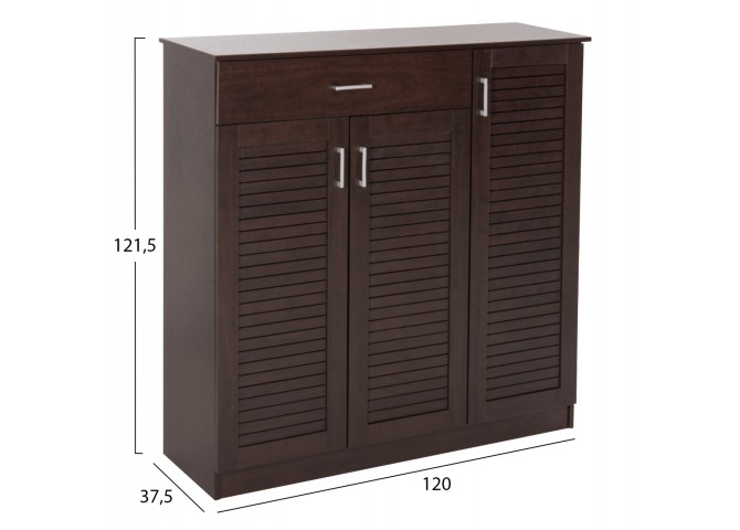 ΠΑΠΟΥΤΣΟΘΗΚΗ-ΝΤΟΥΛΑΠΑ PROΒY HM9607.01 ΜΕΛΑΜΙΝΗ WENGE 120x37,5x121,5Υεκ.