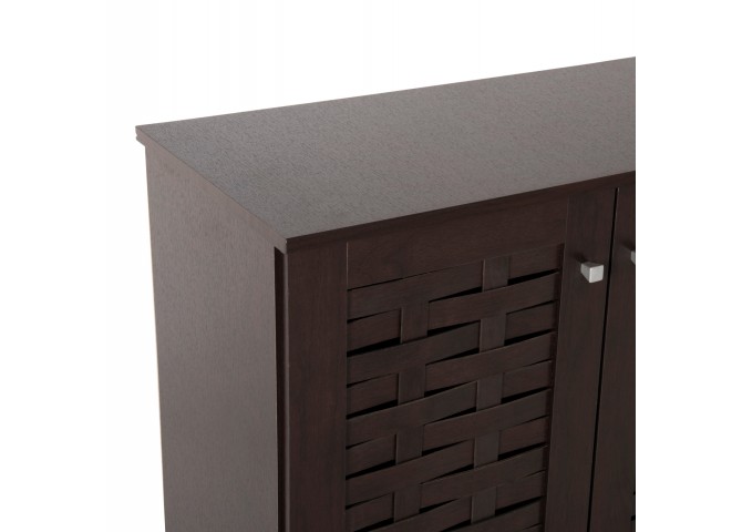 ΠΑΠΑΠΟΥΤΣΟΘΗΚΗ-ΝΤΟΥΛΑΠΙ PRODY HM9610.01 ΜΕΛΑΜΙΝΗ WENGE 3 ΠΟΡΤΕΣ 115x34x89Υεκ.
