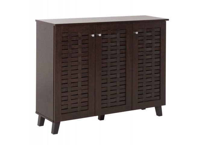 ΠΑΠΑΠΟΥΤΣΟΘΗΚΗ-ΝΤΟΥΛΑΠΙ PRODY HM9610.01 ΜΕΛΑΜΙΝΗ WENGE 3 ΠΟΡΤΕΣ 115x34x89Υεκ.