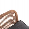 ΠΟΛΥΘΡΟΝΑ TOPIN HM6048.01 ΑΛΟΥΜΙΝΙΟ ΛΕΥΚΟ-P.E. RATTAN ΑΝΟΙΧΤΟ ΚΑΦΕ-ΜΑΞΙΛΑΡΙ ΓΚΡΙ 57x65x84Υ εκ