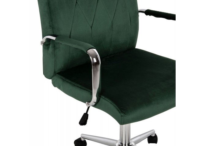 ΚΑΡΕΚΛΑ ΓΡΑΦΕΙΟΥ JOSEF HM1181.03 ΚΥΠΑΡΙΣΣΙ ΒΕΛΟΥΔΟ-INOX ΒΑΣΗ 58x61x105-113Yεκ.