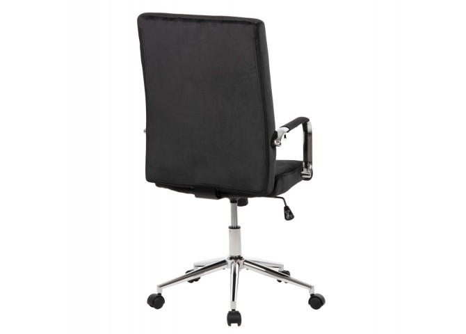ΚΑΡΕΚΛΑ ΓΡΑΦΕΙΟΥ JOSEF HM1181.04 ΜΑΥΡΟ ΒΕΛΟΥΔΟ-INOX ΒΑΣΗ 58x61x105-113Yεκ.