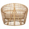 ΠΟΛΥΘΡΟΝΑ ENTO HM9814 RATTAN ΣΕ ΦΥΣΙΚΟ-ΛΕΥΚΟ ΜΑΞΙΛΑΡΙ 106x94x82Yεκ.