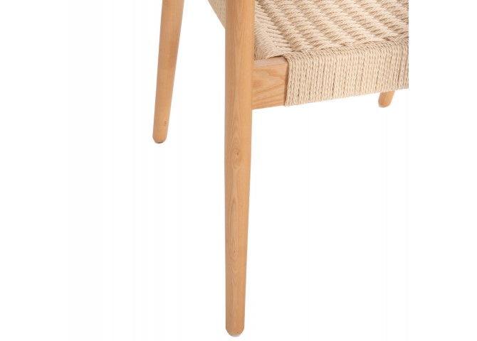 ΠΟΛΥΘΡΟΝΑ HM9874 ΞΥΛΟ ΦΡΑΞΙΝΟΣ ΚΑΙ PAPER ROPE 57x54x78Yεκ.