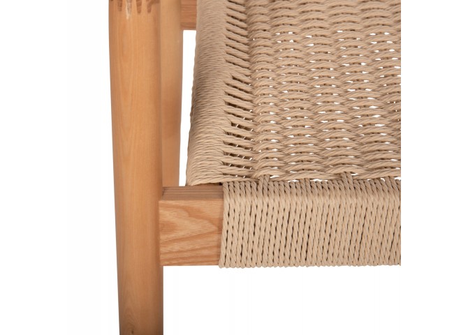ΠΟΛΥΘΡΟΝΑ HM9874 ΞΥΛΟ ΦΡΑΞΙΝΟΣ ΚΑΙ PAPER ROPE 57x54x78Yεκ.