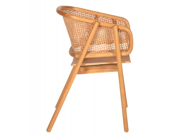 ΠΟΛΥΘΡΟΝΑ KENLEE HM9872 ΦΡΑΞΙΝΟΣ ΚΑΙ ΦΥΣΙΚΟ RATTAN RATTAN ΣΕ ΦΥΣΙΚΟ 57,5x55x81Yεκ.