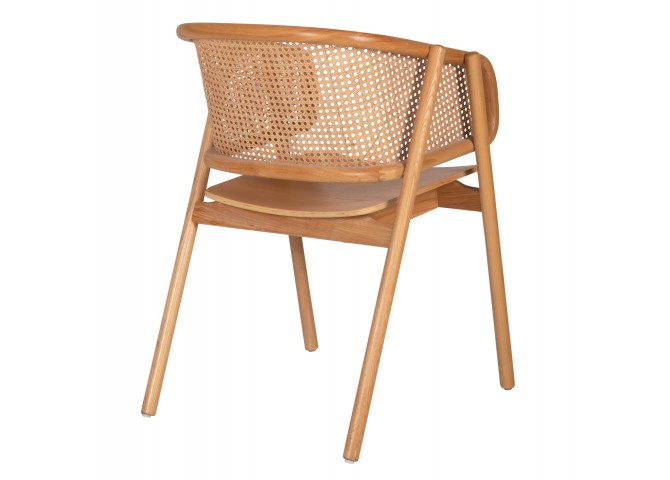 ΠΟΛΥΘΡΟΝΑ KENLEE HM9872 ΦΡΑΞΙΝΟΣ ΚΑΙ ΦΥΣΙΚΟ RATTAN RATTAN ΣΕ ΦΥΣΙΚΟ 57,5x55x81Yεκ.