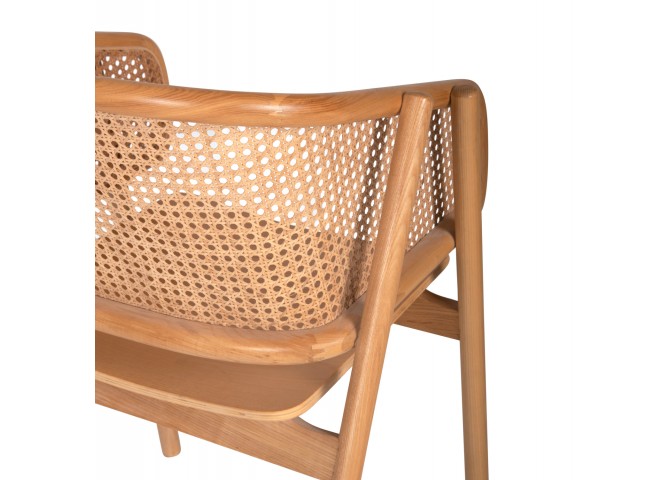 ΠΟΛΥΘΡΟΝΑ KENLEE HM9872 ΦΡΑΞΙΝΟΣ ΚΑΙ ΦΥΣΙΚΟ RATTAN RATTAN ΣΕ ΦΥΣΙΚΟ 57,5x55x81Yεκ.