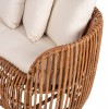 ΚΑΝΑΠΕΣ-ΑΝΑΚΛΙΝΤΡΟ LANTRY HM5991 ΦΥΣΙΚΟ RATTAN- ΛΕΥΚΑ ΜΑΞΙΛΑΡΙΑ 215x60x78Yεκ.