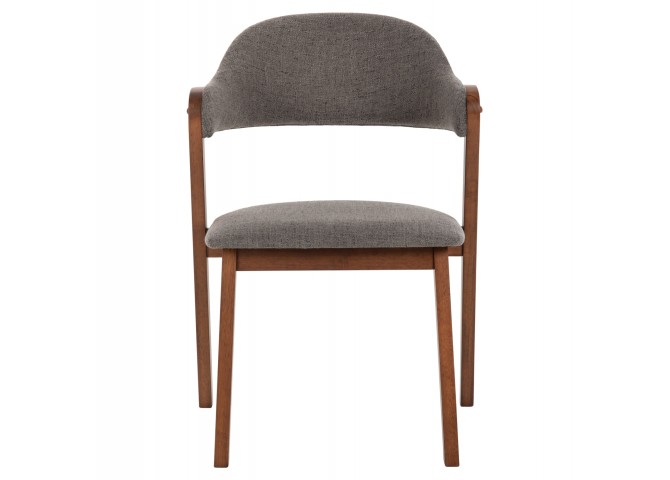 ΚΑΡΕΚΛΑ RIDER HM9734.01 RUBBERWOOD ΣΕ ΚΑΡΥΔΙ-ΥΦΑΣΜΑ ΓΚΡΙ 59x59x83Yεκ.