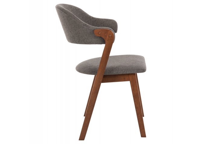 ΚΑΡΕΚΛΑ RIDER HM9734.01 RUBBERWOOD ΣΕ ΚΑΡΥΔΙ-ΥΦΑΣΜΑ ΓΚΡΙ 59x59x83Yεκ.