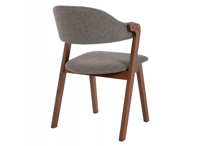 ΚΑΡΕΚΛΑ RIDER HM9734.01 RUBBERWOOD ΣΕ ΚΑΡΥΔΙ-ΥΦΑΣΜΑ ΓΚΡΙ 59x59x83Yεκ.