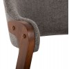 ΚΑΡΕΚΛΑ RIDER HM9734.01 RUBBERWOOD ΣΕ ΚΑΡΥΔΙ-ΥΦΑΣΜΑ ΓΚΡΙ 59x59x83Yεκ.
