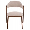 ΚΑΡΕΚΛΑ RIDER HM9734.02 RUBBERWOOD ΣΕ ΚΑΡΥΔΙ-ΥΦΑΣΜΑ ΕΚΡΟΥ 59x59x83Yεκ.