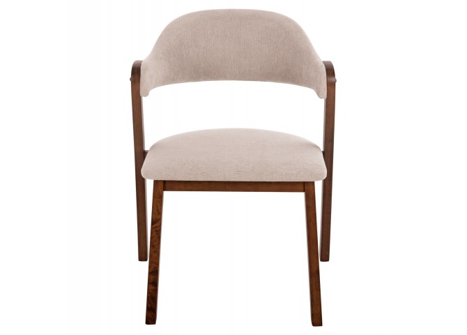 ΚΑΡΕΚΛΑ RIDER HM9734.02 RUBBERWOOD ΣΕ ΚΑΡΥΔΙ-ΥΦΑΣΜΑ ΕΚΡΟΥ 59x59x83Yεκ.