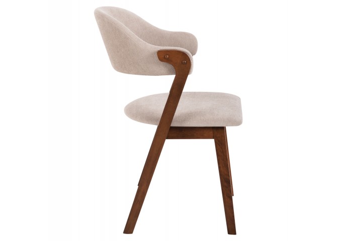 ΚΑΡΕΚΛΑ RIDER HM9734.02 RUBBERWOOD ΣΕ ΚΑΡΥΔΙ-ΥΦΑΣΜΑ ΕΚΡΟΥ 59x59x83Yεκ.