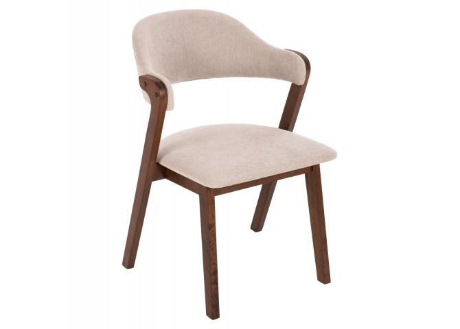 ΚΑΡΕΚΛΑ RIDER HM9734.02 RUBBERWOOD ΣΕ ΚΑΡΥΔΙ-ΥΦΑΣΜΑ ΕΚΡΟΥ 59x59x83Yεκ.