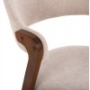ΚΑΡΕΚΛΑ RIDER HM9734.02 RUBBERWOOD ΣΕ ΚΑΡΥΔΙ-ΥΦΑΣΜΑ ΕΚΡΟΥ 59x59x83Yεκ.