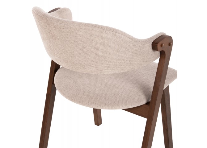 ΚΑΡΕΚΛΑ RIDER HM9734.02 RUBBERWOOD ΣΕ ΚΑΡΥΔΙ-ΥΦΑΣΜΑ ΕΚΡΟΥ 59x59x83Yεκ.