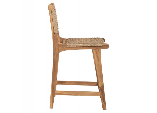 ΣΚΑΜΠΟ ΜΠΑΡ ΜΕ ΠΛΑΤΗ BORIS HM9381.11 ΞΥΛΟ ΤΕΑΚ & ΣΧΟΙΝΙ VIRO VIRO 46x53x96εκ.