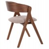 ΚΑΡΕΚΛΑ NEKKER HM9739.01 RUBBERWOOD ΣΕ ΚΑΡΥΔΙ-ΓΚΡΙ ΥΦΑΣΜΑ ΚΑΘΙΣΜΑ 56x55x78Yεκ.