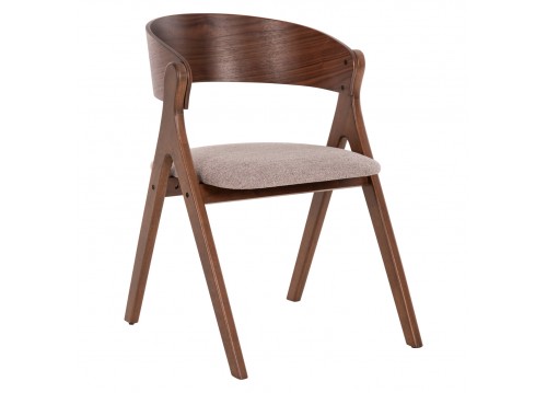 ΚΑΡΕΚΛΑ NEKKER HM9739.01 RUBBERWOOD ΣΕ ΚΑΡΥΔΙ-ΓΚΡΙ ΥΦΑΣΜΑ ΚΑΘΙΣΜΑ 56x55x78Yεκ.