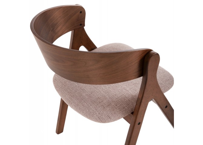 ΚΑΡΕΚΛΑ NEKKER HM9739.01 RUBBERWOOD ΣΕ ΚΑΡΥΔΙ-ΓΚΡΙ ΥΦΑΣΜΑ ΚΑΘΙΣΜΑ 56x55x78Yεκ.