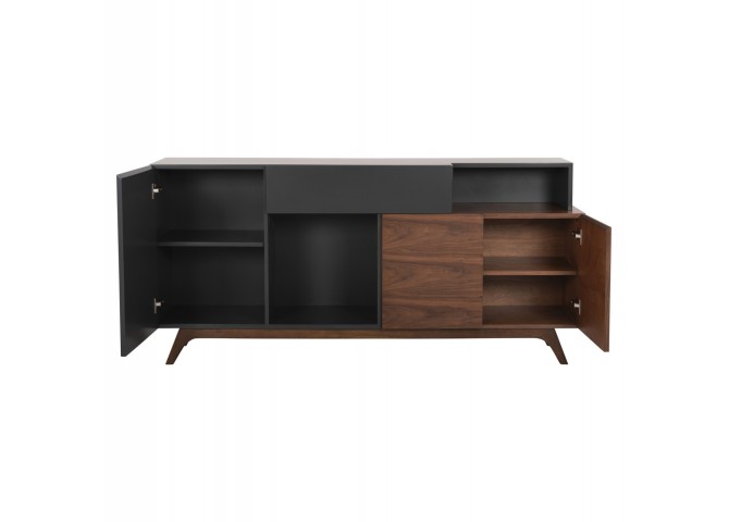 ΜΠΟΥΦΕΣ PREDA HM9747 MDF ΜΕ ΚΑΡΥΔΙ & ΣΚΟΥΡΟ ΓΚΡΙ ΚΑΠΛΑΜΑ 167x28-40x80Υεκ.