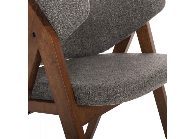 ΚΑΡΕΚΛΑ HANA HM9746.02 RUBBERWOOD ΣΕ ΚΑΡΥΔΙ ΧΡΩΜΑ-ΓΚΡΙ ΥΦΑΣΜΑ 55x60x84Yεκ.