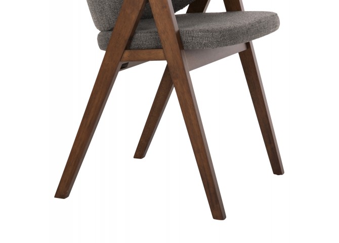 ΚΑΡΕΚΛΑ HANA HM9746.02 RUBBERWOOD ΣΕ ΚΑΡΥΔΙ ΧΡΩΜΑ-ΓΚΡΙ ΥΦΑΣΜΑ 55x60x84Yεκ.