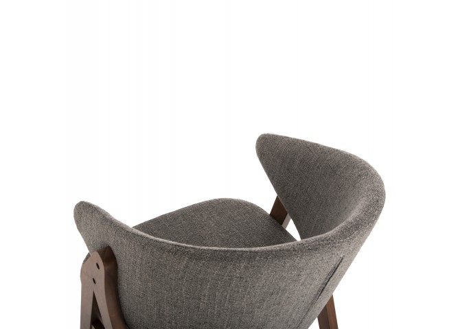 ΚΑΡΕΚΛΑ HANA HM9746.02 RUBBERWOOD ΣΕ ΚΑΡΥΔΙ ΧΡΩΜΑ-ΓΚΡΙ ΥΦΑΣΜΑ 55x60x84Yεκ.