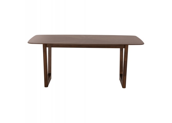ΤΡΑΠΕΖΙ ΤΡΑΠΕΖΑΡΙΑΣ RINER ΟΡΘΟΓΩΝΙΟ HM9745 MDF ΜΕ ΚΑΠΛΑΜΑ ΚΑΡΥΔΙΑΣ 180x90x76εκ.