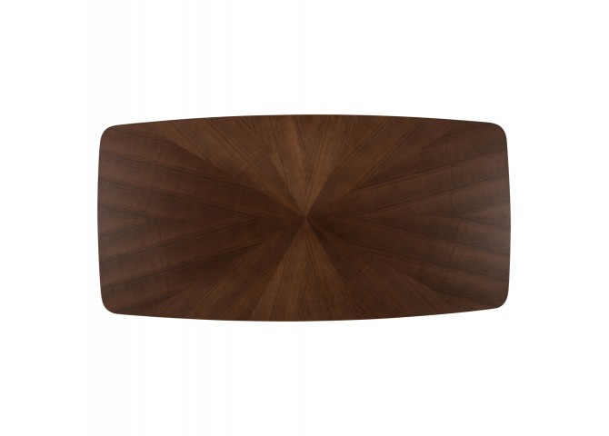 ΤΡΑΠΕΖΙ ΤΡΑΠΕΖΑΡΙΑΣ RINER ΟΡΘΟΓΩΝΙΟ HM9745 MDF ΜΕ ΚΑΠΛΑΜΑ ΚΑΡΥΔΙΑΣ 180x90x76εκ.