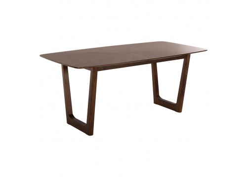 ΤΡΑΠΕΖΙ ΤΡΑΠΕΖΑΡΙΑΣ RINER ΟΡΘΟΓΩΝΙΟ HM9745 MDF ΜΕ ΚΑΠΛΑΜΑ ΚΑΡΥΔΙΑΣ 180x90x76εκ.
