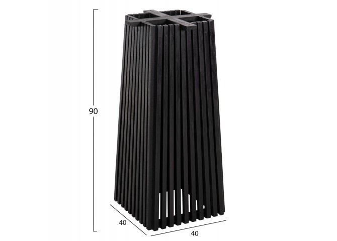 ΒΑΣΗ ΤΡΑΠΕΖΙΟΥ BAR ΤΕΤΡΑΓΩΝΗ FRANTZ HM9858.12 ΞΥΛΟ MINDI-ΜΑΥΡΟ 40x40x90Yεκ