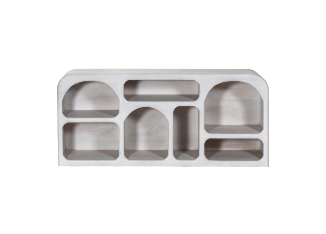 ΜΠΟΥΦΕΣ HANDYR HM9705 ΜΑΣΙΦ ΞΥΛΟ MANGO ΣΕ ΛΕΥΚΟ ΧΡΩΜΑ 165x35x75Yεκ.