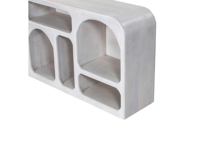 ΜΠΟΥΦΕΣ HANDYR HM9705 ΜΑΣΙΦ ΞΥΛΟ MANGO ΣΕ ΛΕΥΚΟ ΧΡΩΜΑ 165x35x75Yεκ.