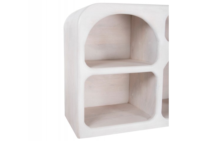 ΜΠΟΥΦΕΣ HANDYR HM9705 ΜΑΣΙΦ ΞΥΛΟ MANGO ΣΕ ΛΕΥΚΟ ΧΡΩΜΑ 165x35x75Yεκ.