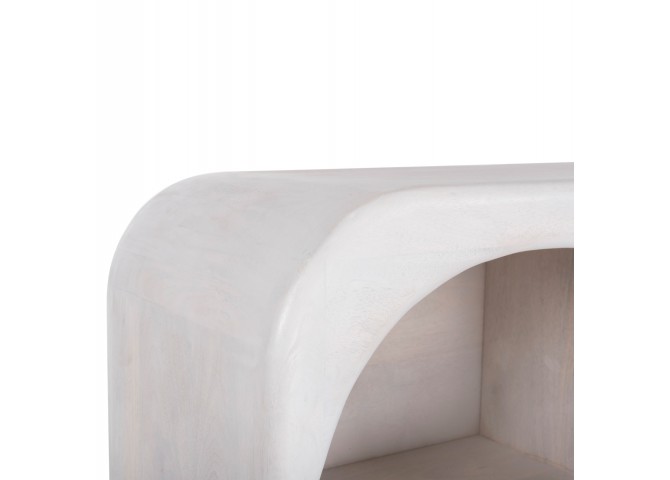ΜΠΟΥΦΕΣ HANDYR HM9705 ΜΑΣΙΦ ΞΥΛΟ MANGO ΣΕ ΛΕΥΚΟ ΧΡΩΜΑ 165x35x75Yεκ.